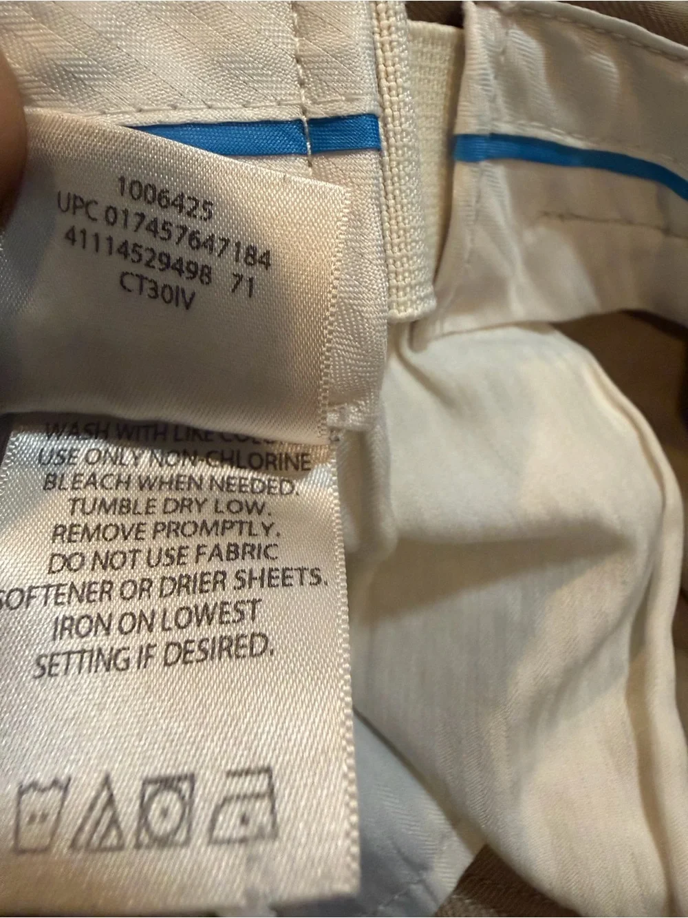 Men’s Haggar Classic Fit Original Khaki Flat Front Dress Pants 38x34